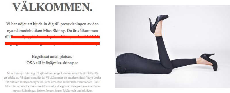 Bojkotta Miss Skinny. | Flora Wiström