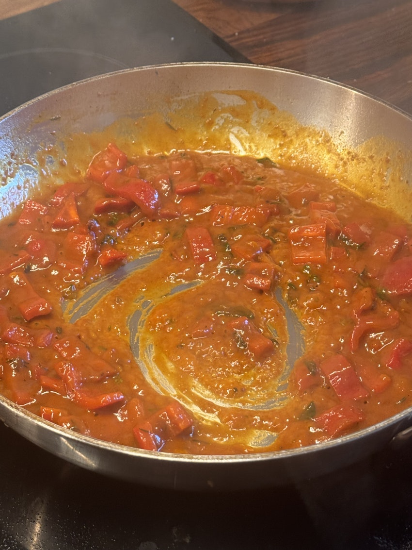 Höstkyckling med krämig paprikasås, foto #3 av Marion Ringborg