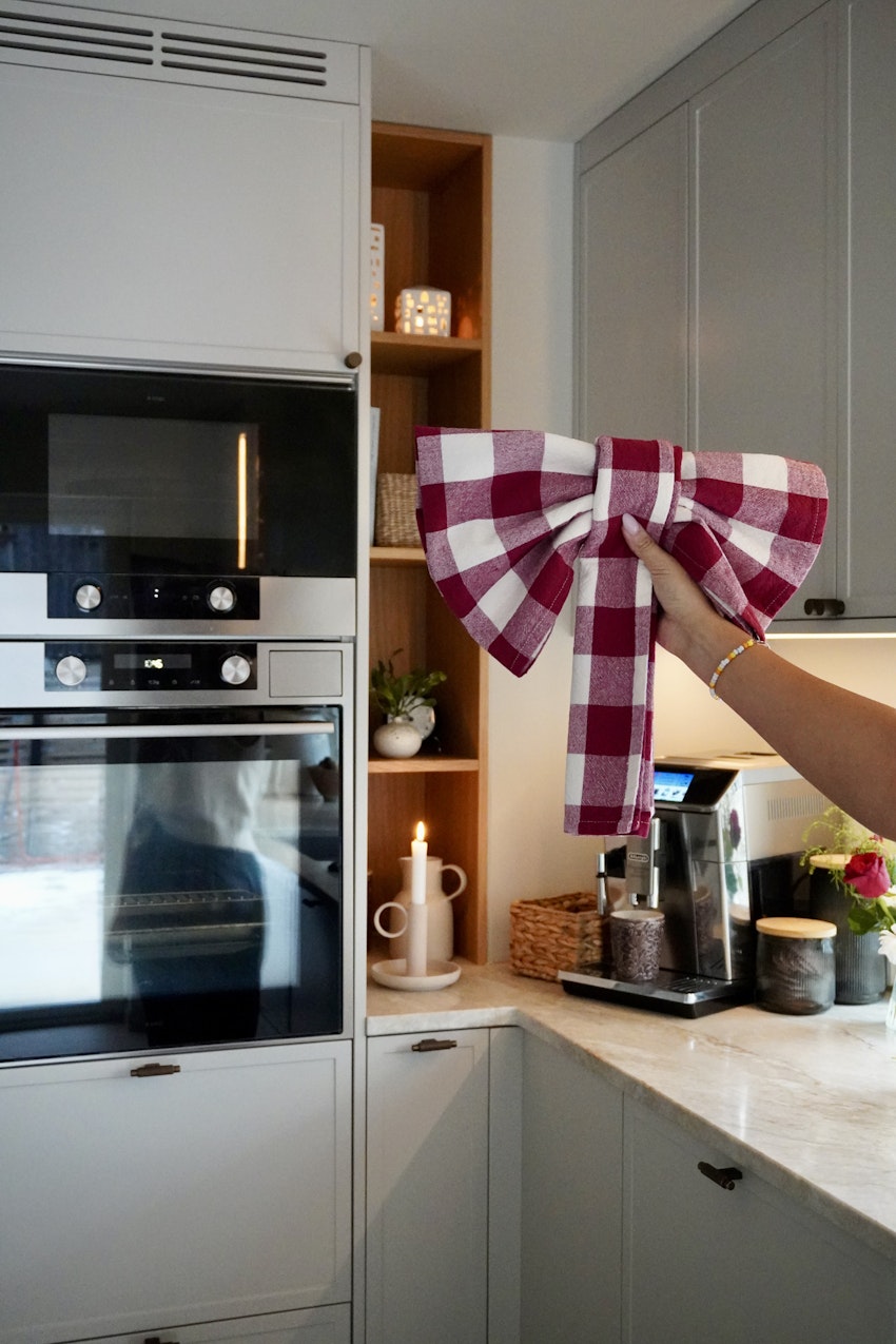 DIY: Den finaste julrosetten av kökshanddukar, foto #3 av Paula Rosas