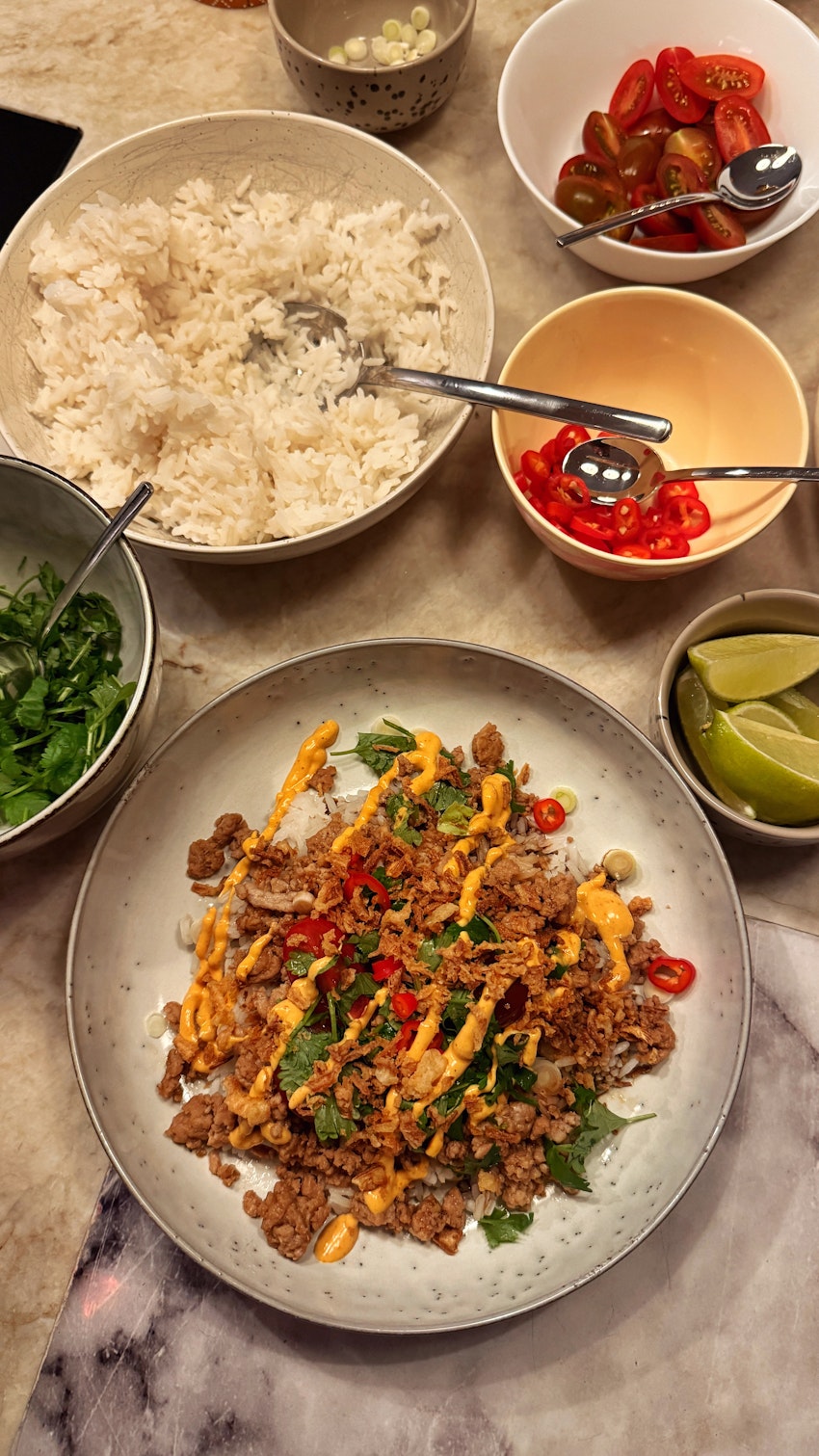 Vietnamesisk kyckling bowl, foto #2 av Paula Rosas