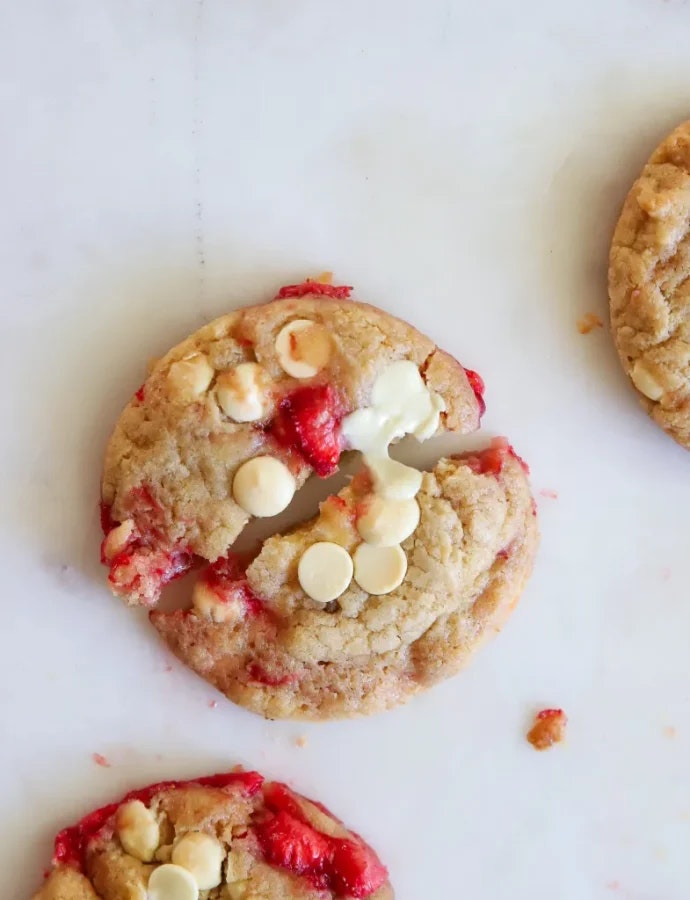 Cookies med jordgubbar och vit choklad, foto #4 av Anja Admin
