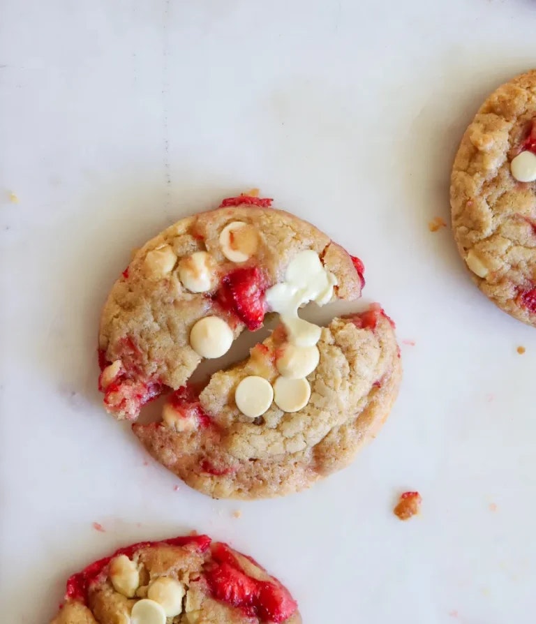 Cookies med jordgubbar och vit choklad, foto #3 av Anja Admin