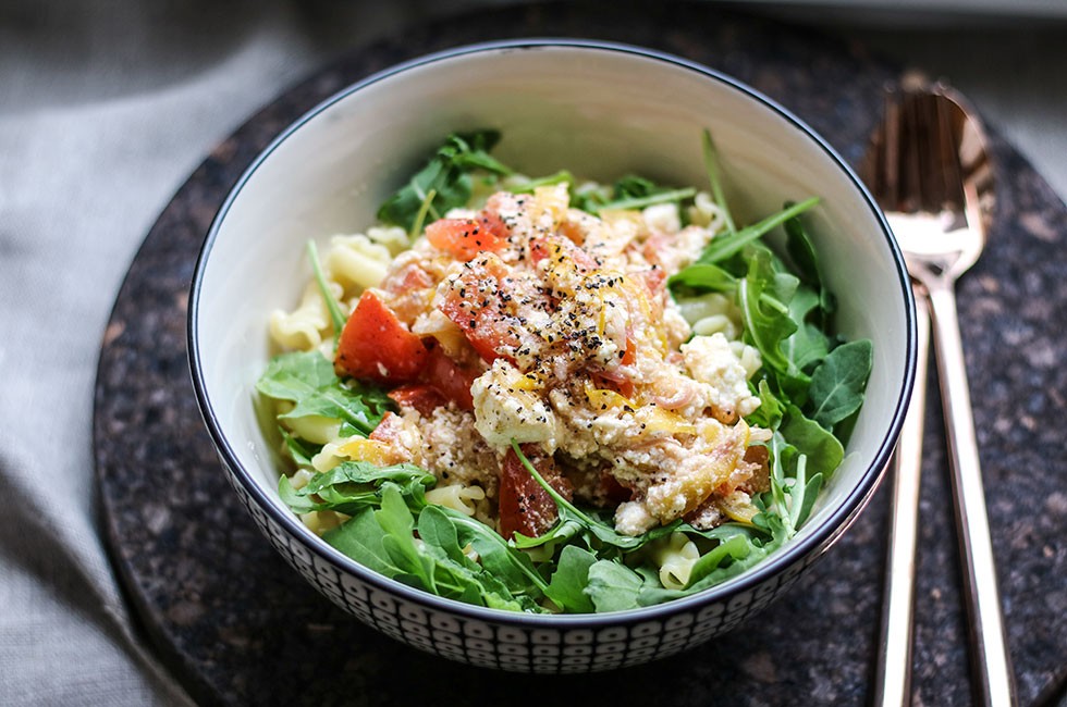 VEGETARISK PASTA MED RICOTTA OCH TOMAT | Anja Forsnor