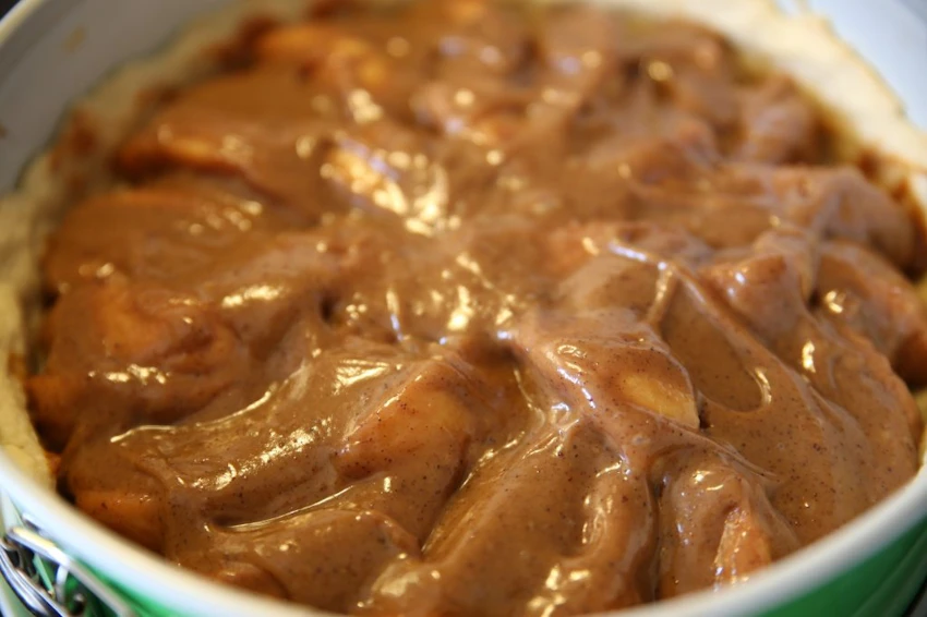 äpple och dulce de leche