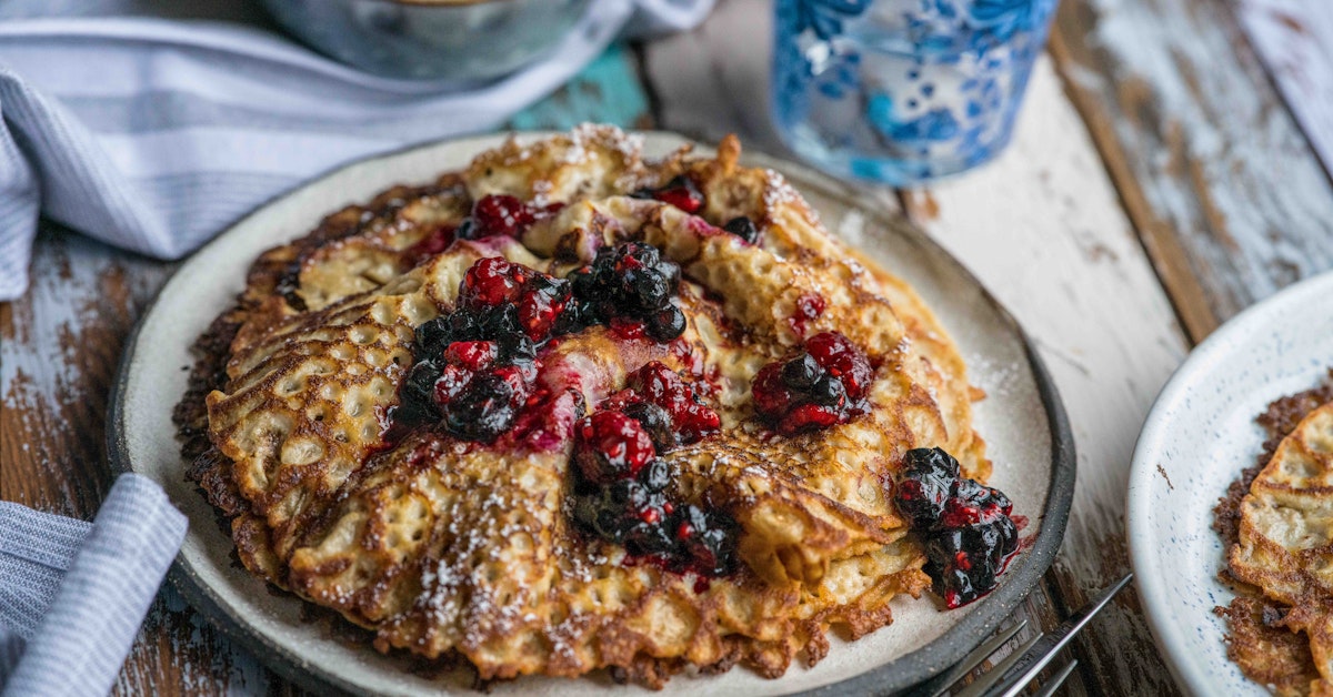 Grova pannkakor med råg och graham | Fredriks Fika