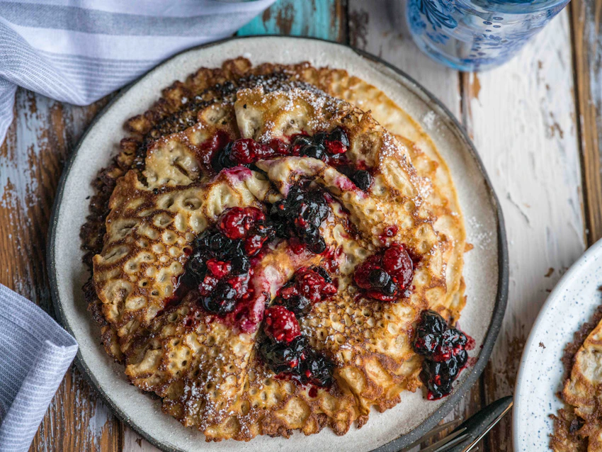 grövre pannkakor med fullkornsmjöl