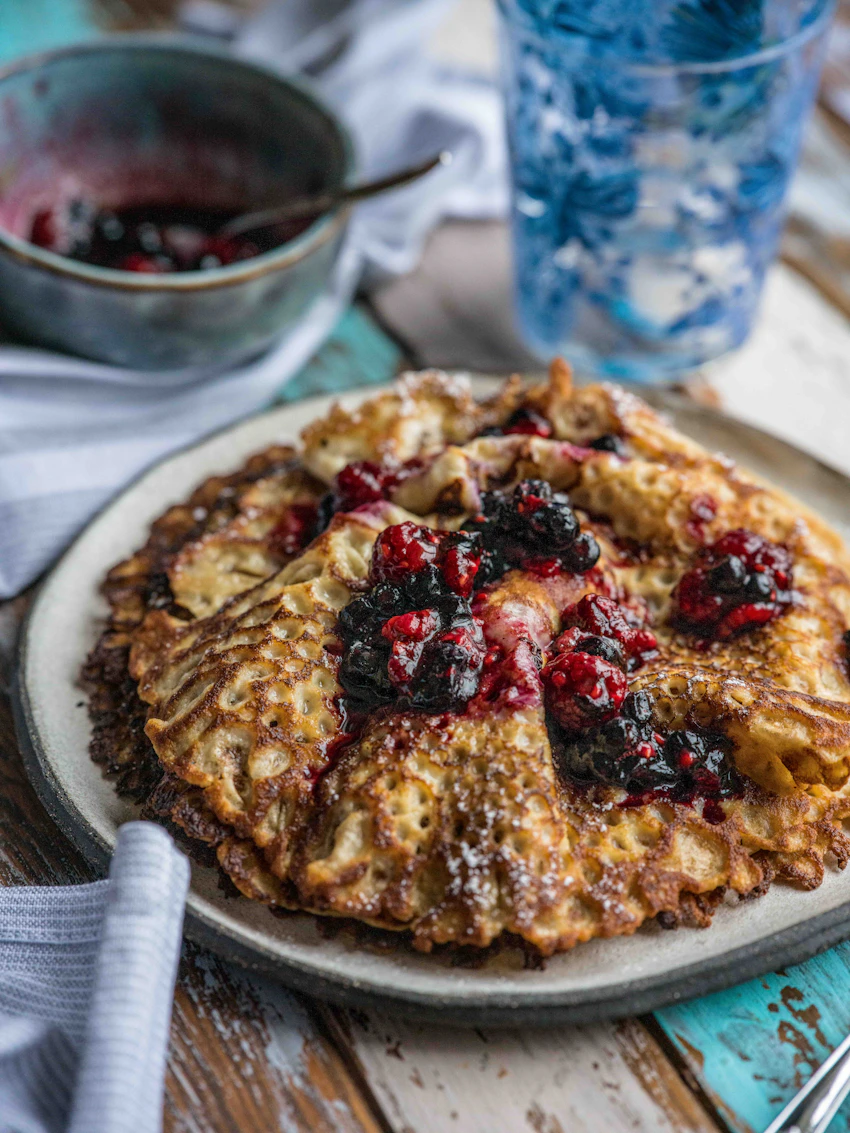 recept på pannkakor med råg