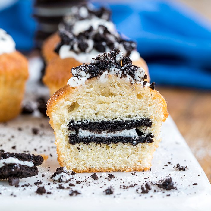 Vaniljmuffins med oreokex recept Sandra Palmqvist